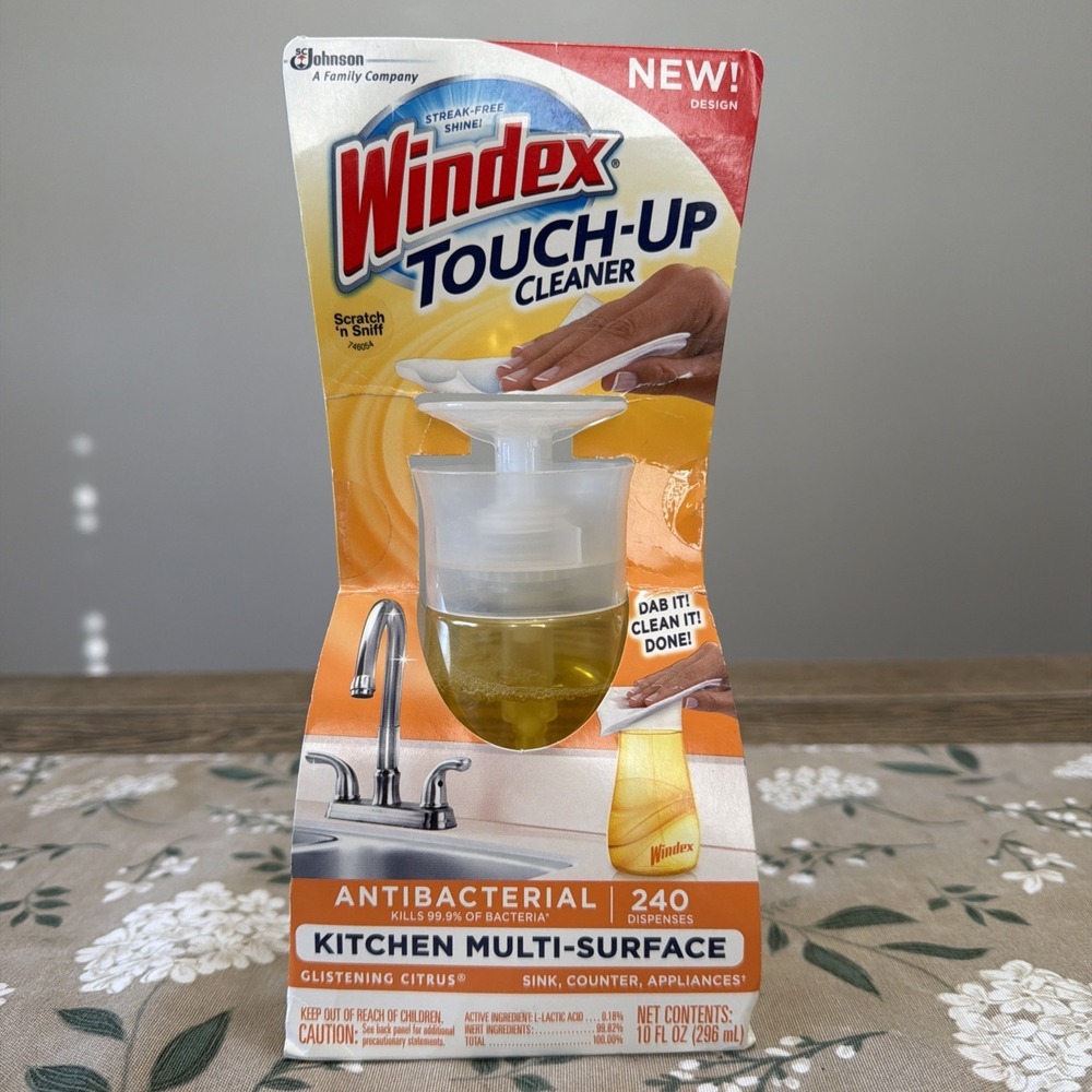 Windex Touch-Up Cleaner Kitchen Multi Surface Antibacterial